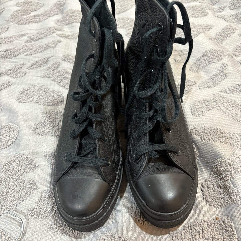 Converse Black Lace-Up Women's Boots